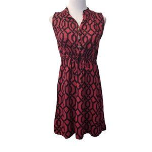 Escapade red V-neck sleeveless dress size XS (AB-2)